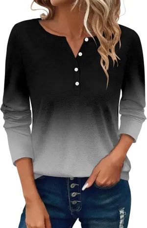 Womens Tops Dressy Casual,Long Sleeve Basic Going Out Graphic Tops Relaxed Fit Cropped 2025 Classic Shirts