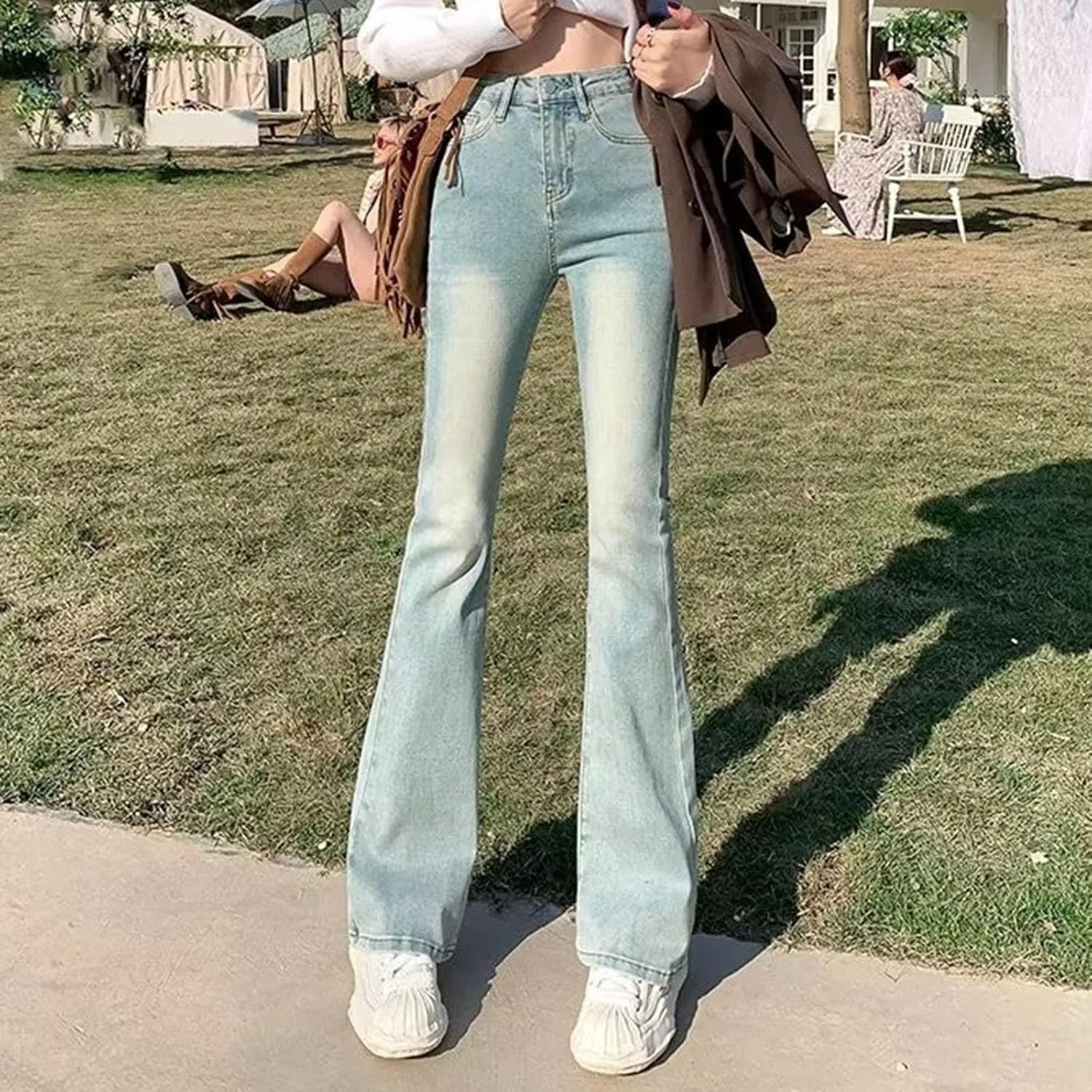 Y2K Jeans for Women Baggy Boyfried Jeans Loose Wide Leg Jeans High Waist Hip Hop Pants Casual Trousers Goth Trousers