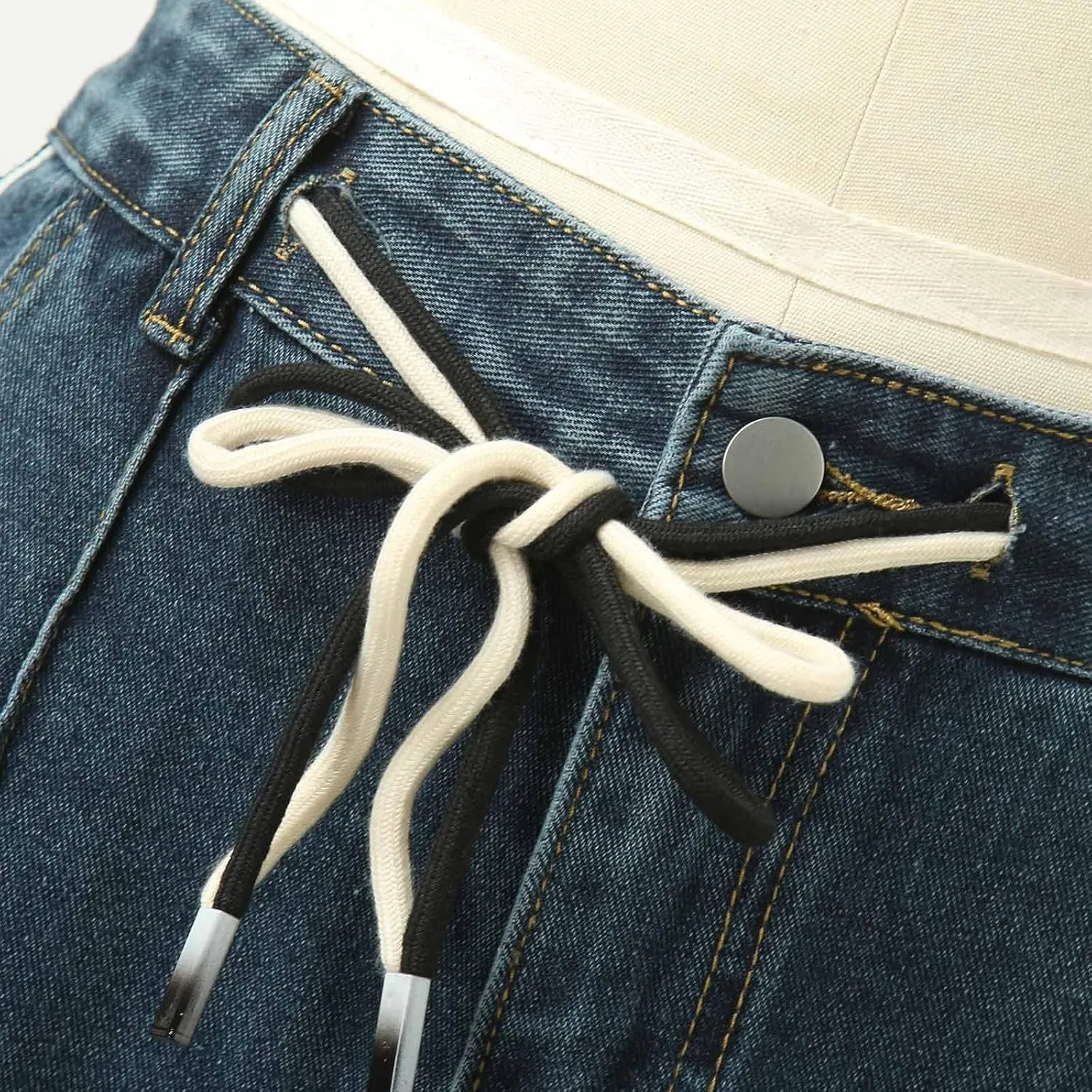 Y2K Jeans for Women Baggy Boyfried Jeans Loose Wide Leg Jeans High Waist Hip Hop Pants Casual Trousers Goth Trousers
