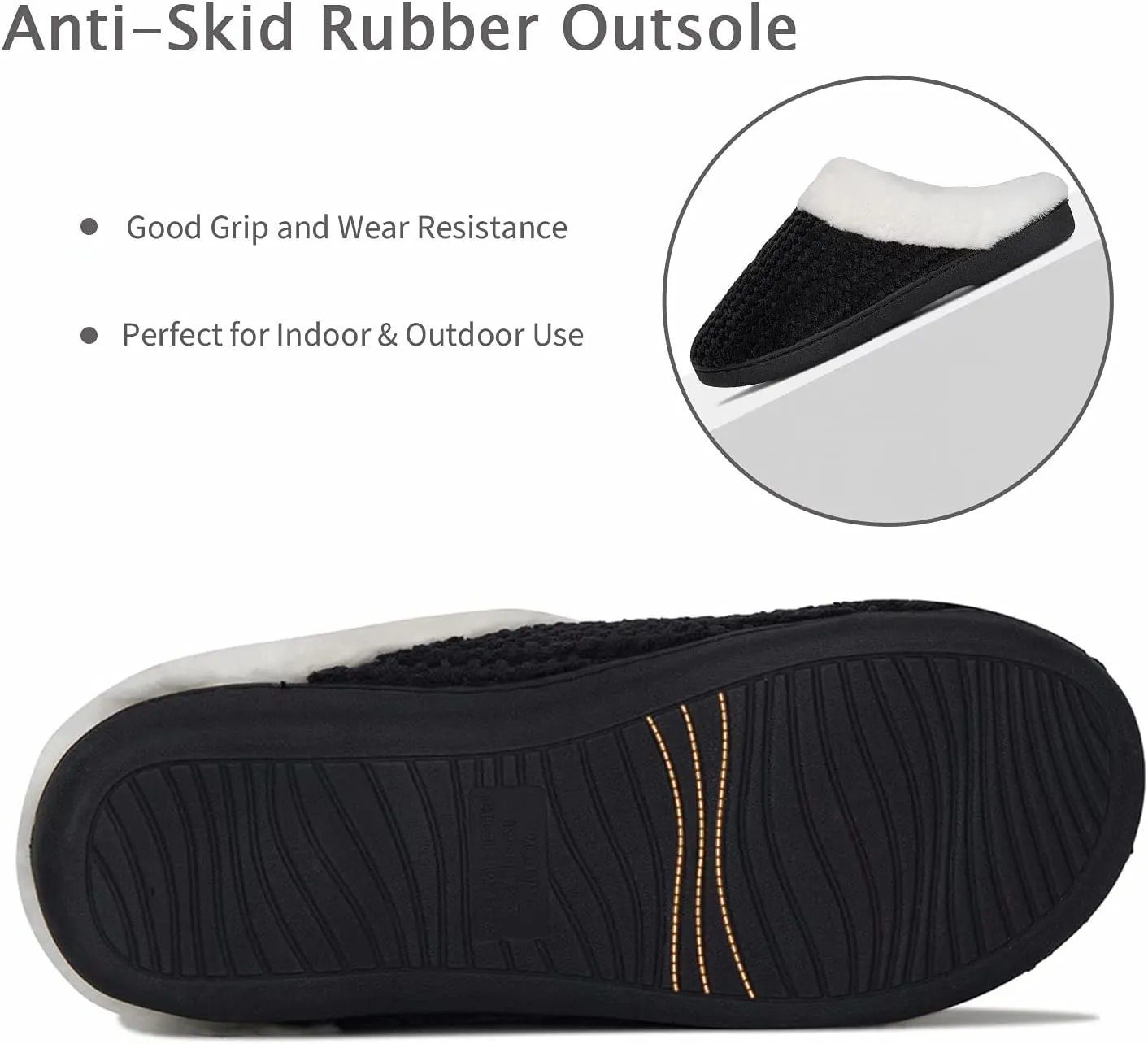 YALOX Slippers for Womens Warm Memory Foam Anti-Slip House Shoes Comfortable Cotton Slippers Home Bedroom Shoes Indoor & Outdoor