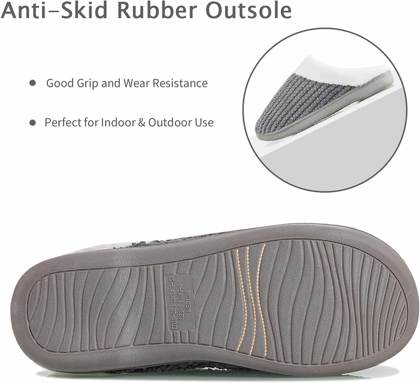 YALOX Slippers for Womens Warm Memory Foam Anti-Slip House Shoes Comfortable Cotton Slippers Home Bedroom Shoes Indoor & Outdoor