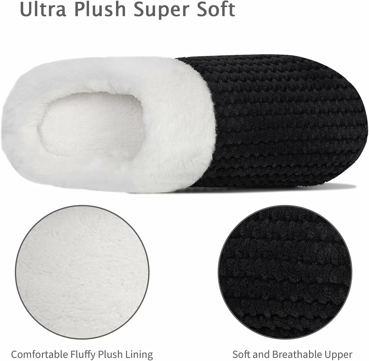 YALOX Slippers for Womens Warm Memory Foam Anti-Slip House Shoes Comfortable Cotton Slippers Home Bedroom Shoes Indoor & Outdoor