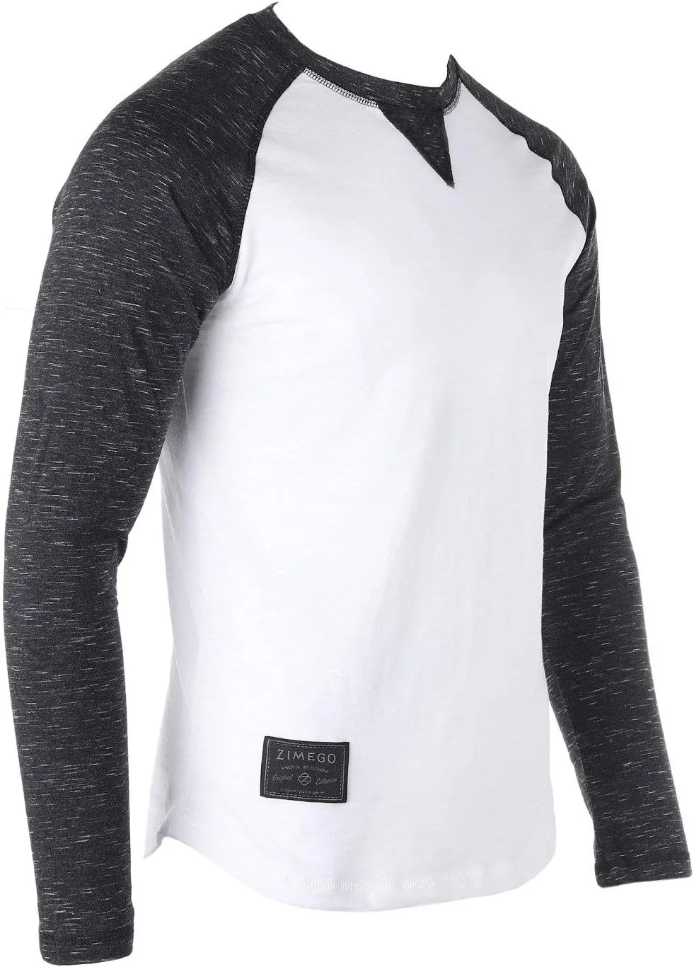 ZIMEGO Men's Long Sleeve T-Shirts Athletic Muscle Slim Fit Basic Tee