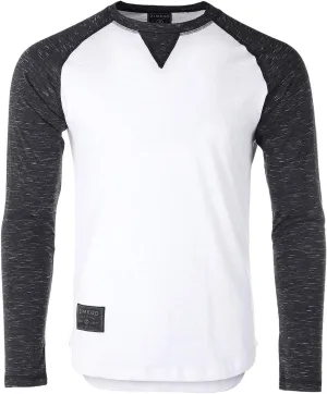 ZIMEGO Men's Long Sleeve T-Shirts Athletic Muscle Slim Fit Basic Tee