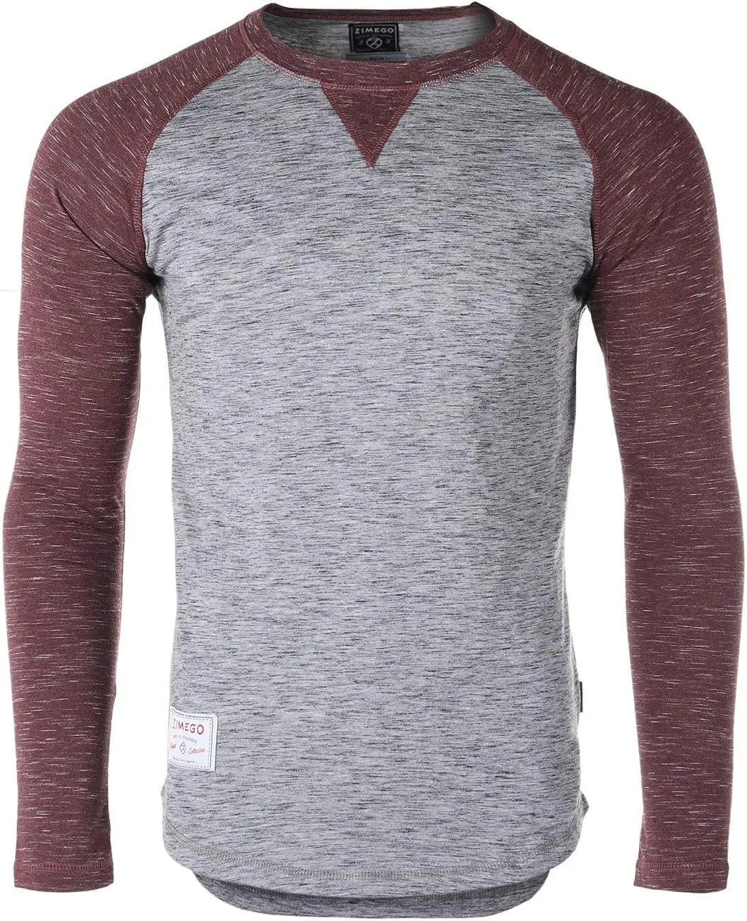 ZIMEGO Men's Long Sleeve T-Shirts Athletic Muscle Slim Fit Basic Tee