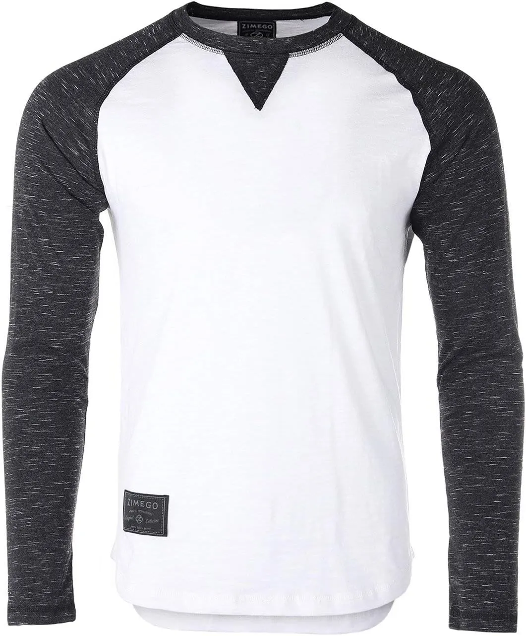 ZIMEGO Men's Long Sleeve T-Shirts Athletic Muscle Slim Fit Basic Tee